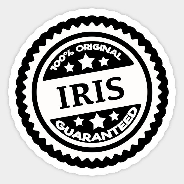 My Name is Iris Gifts for Anyone Named Iris Sticker by TheOptimizedCreative